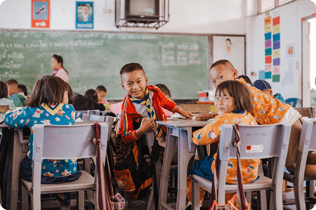 Students in classroom